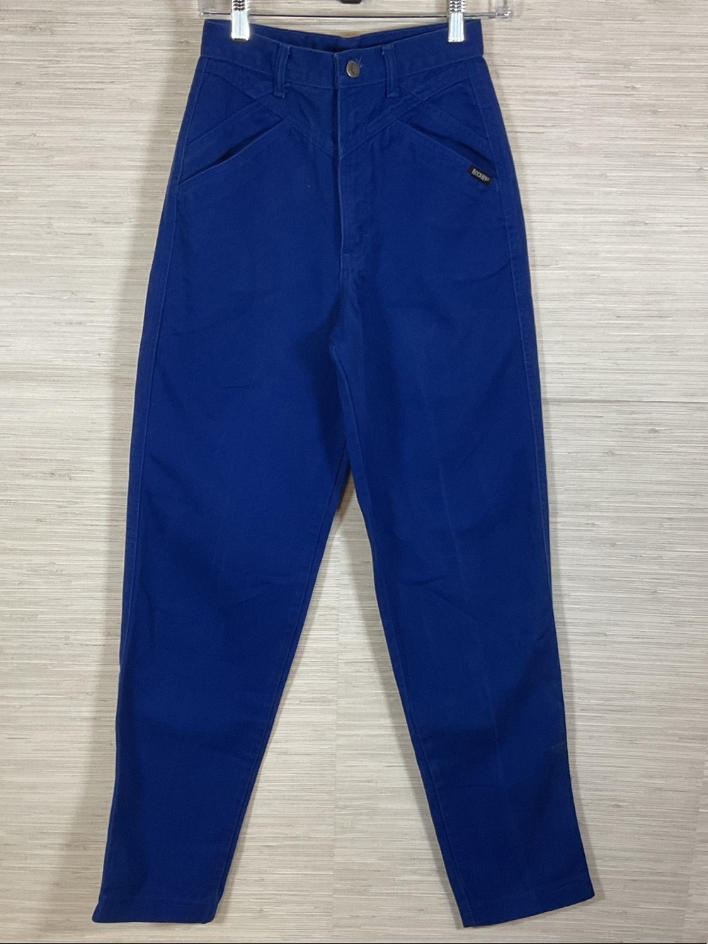 Vintage Rockies Royal Blue Bareback High Waist Jeans 28 7 Extra Long 80’s 90’s